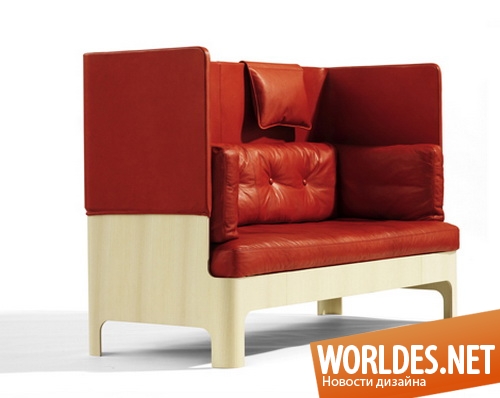 дизайн мебели, дизайн софы, дизайн дивана, софа, диван, мебель, кожаная мебель, кожаная софа, современная софа, маленькая софа, маленький диван, красные кожаные софы